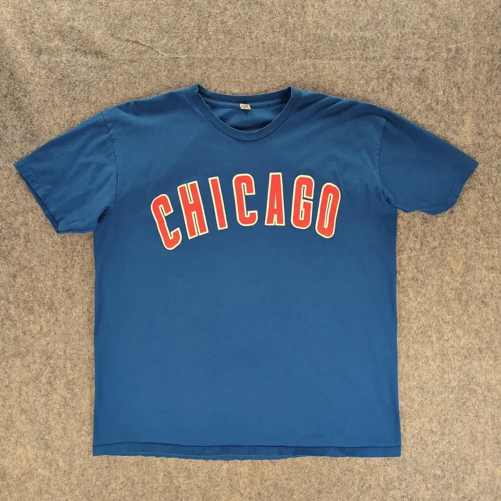 Chicago Cubs Shirt Mens XL Blue MLB Baseball Alstyle Javier Baez 9 Graphic Tee
